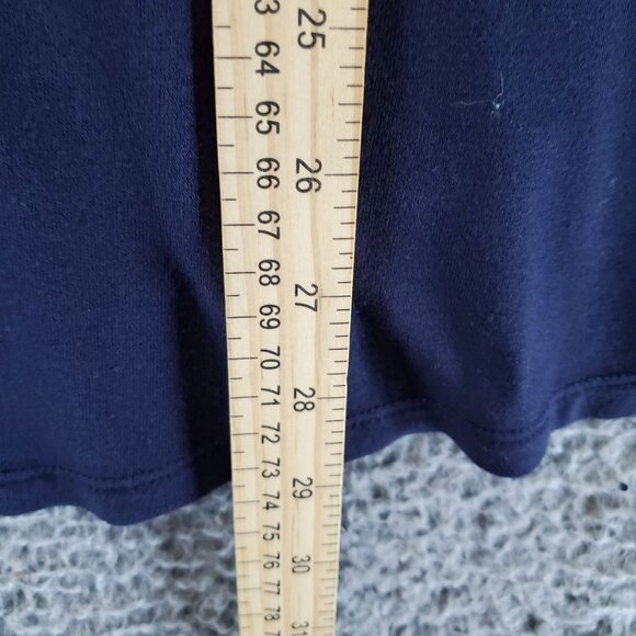 Lane Bryant Top Womens 18/20 Navy Blue Collared Short Sleeve Relaxed Fit Tunic - Picture 5 of 8